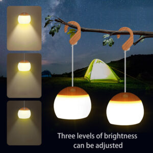 Retro Style Hanging LED Light - Rechargeable, 3 Settings, Long Battery Life