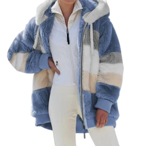 Oversized Sherpa Jacket with Hood